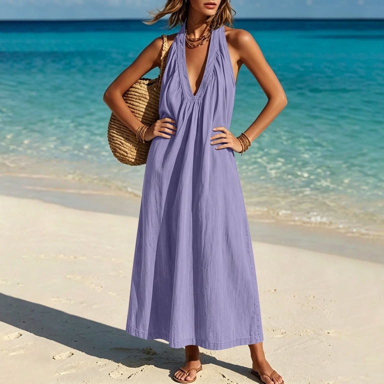 deep v neck loose dress Sexy Deep V-neck Dress Women Elegant Full Flare Sleeve Loose Female Long Dresses 2026 Spring Summer White Ruffle Lady Party Robe