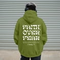thumbnail image 4 of Faith Over Fear Christian Hoodies for Men 2025 Long Sleeve Hooded Sweatshirt with Pockets Pullover Hoody Mens Hoodies, 4 of 5
