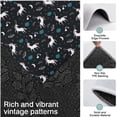 thumbnail image 3 of Black Cartoon Unicorn Moon Star Pattern Kitchen Rugs Sets Of 3,Kitchen Runner Rugs Non Skid Washable,Decorative Kitchen Floor Mats for Kitchen,Sink,Laundry,17"x30"+ 17"x47" + 17"x59", 3 of 6