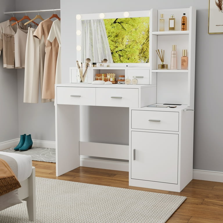 white christmas dresses Wooden Dressing Table for Bedroom with 2 Drawer, Mirror and Huge Stora –  Hexa Red