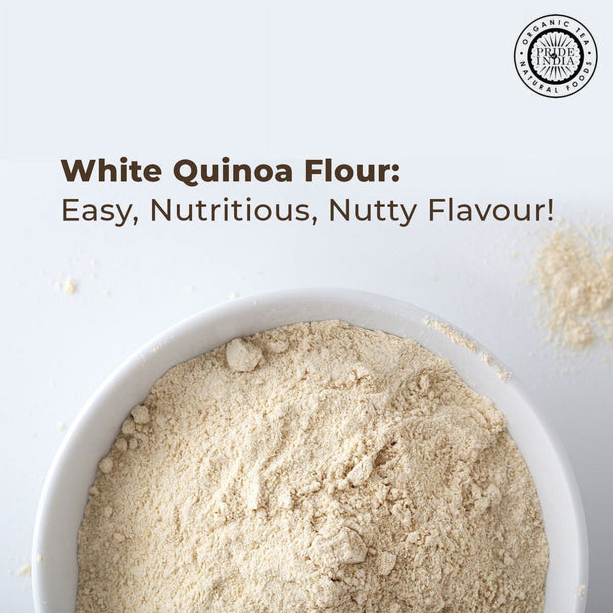 Pride of India - Pack of 6 -  Quinoa Flour for Baking & Cooking, 1 lb Jars, Vegan Gluten-free
