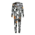 thumbnail image 4 of jjayotai Family Halloween Cute Printed Pajamas, Funny Zipper Hooded Jumpsuit Matching Family Pjs Sleepwear, Suit for Women, 4 of 5