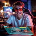 thumbnail image 2 of Red Lens Glasses Blue Light Glasses Men Women - 99.9% Blue Green Blocking for Computer, Gaming, TV, Phone Screens, 2 of 8