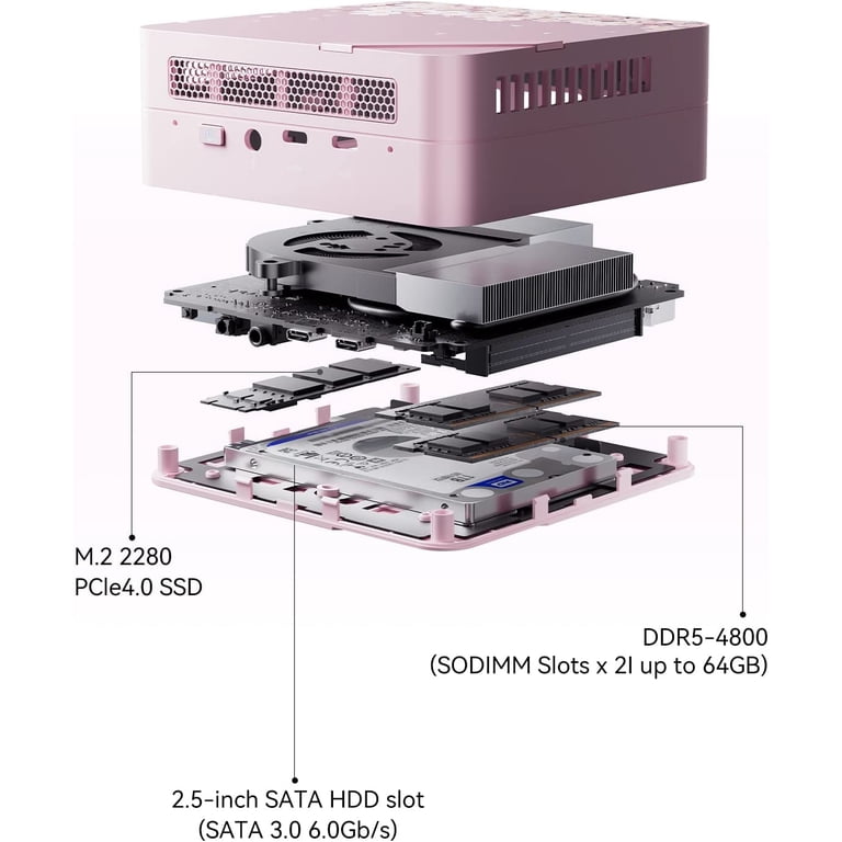 Minisforum Venus Series UM773 SE Mini PC Windows 11 AMD Ryzen 7