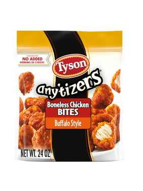 Tyson Any'tizers Buffalo Style Boneless Chicken Bites, 1.5 lb Bag (Frozen)