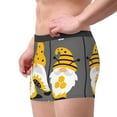 thumbnail image 3 of Wukai Bee Kind Print Men’s Underwear Breathable Boxer Briefs,&nbsp;Moisture Wicking & Breathable-, 3 of 7