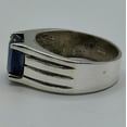 thumbnail image 3 of Natural Unheated and Untreated Sri lankan Blue Sapphire, Neelam Ring for Men and Women, 925 Sterling Silver Handmade Ring, For Her and Him, 3 of 3