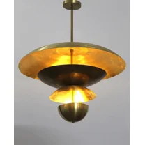 Brass Dish Chandelier The Timeless and Trending Lighting Piece for Your Home With Raw Brass Finsh Chandeliers