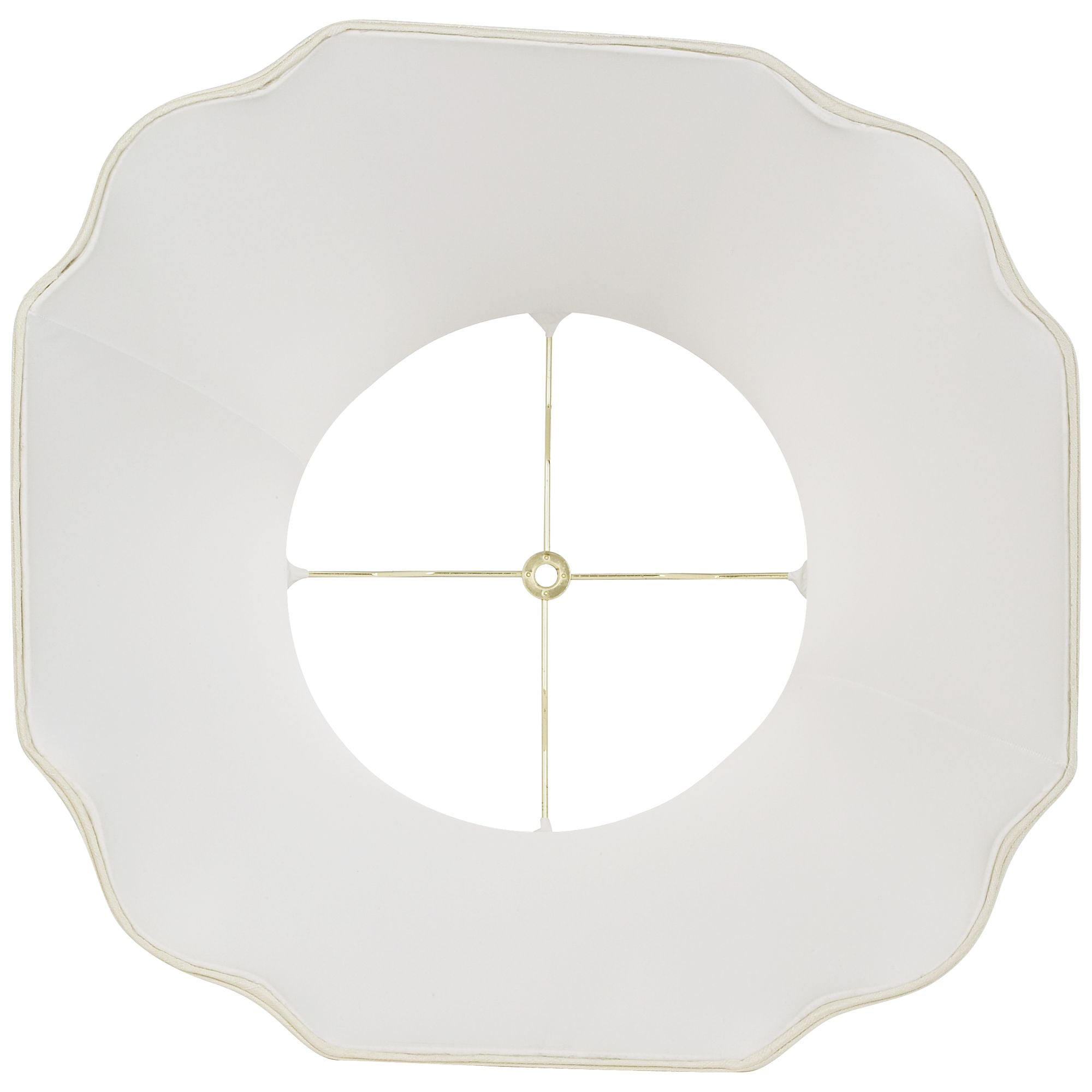 Imperial Shade Set of 2 Lamp Shades Cream Large 11" Top x 18" Bottom x 15" High Spider with Replacement Harp and Finial Fitting