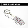 thumbnail image 4 of Naloa Hand Drawn Strawberry Print Keyfob with Split Key Ring and Print Labels, Key Labels Key Chain Tags, Luggage Tags, Car Key Chain Ring Keyfob Gift, 4 of 7