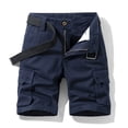 thumbnail image 2 of LYMAYTER‌ Men Outdoor Cargo Shorts Fashion Quick Dry Shorts for 28-38 Cozy Hiking Shorts with Multi-Pocket, 2 of 8