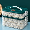 thumbnail image 4 of Freezing Storage Box Clear Fridge Box with Time Recoder Multilayer Container Stackable for Kitchen, 4 of 9