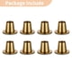 thumbnail image 4 of Taper Candle Holders Gold: 8 Set of Brass Candlestick Tapered Holder Bulk Vintage Candles Stick Tapers Holder Short Iron Candle, 4 of 5