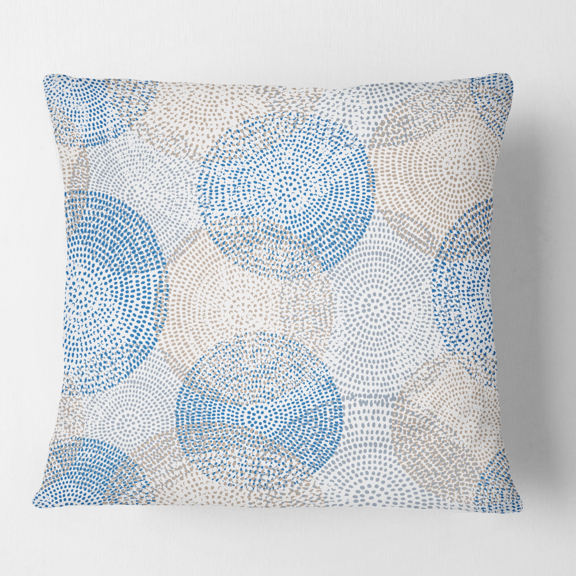 Designart Abstract Retro Design I' Mid-Century Modern Throw Pillow - 16x16