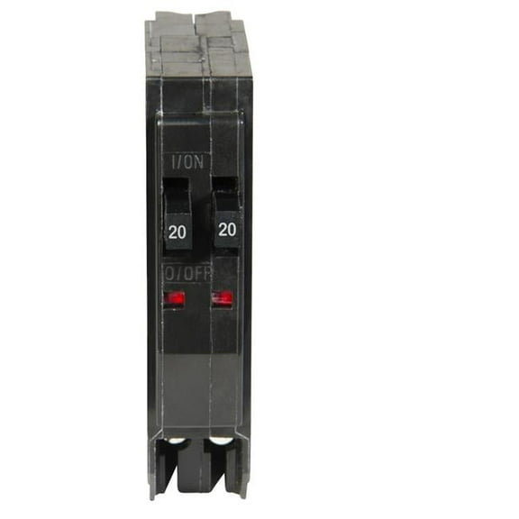 Square D QO 20 amp Tandem Single Pole Circuit Breaker
