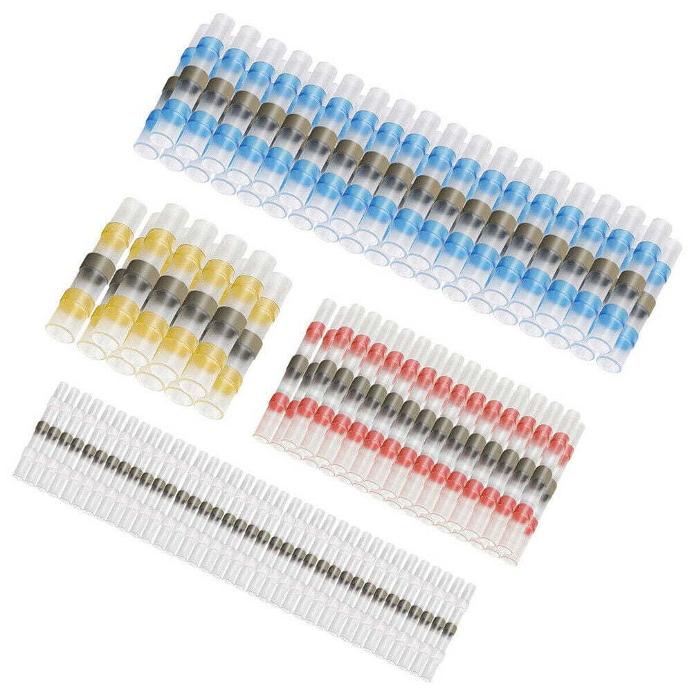 1000× Solder Seal Sleeve Wire Connectors Heat Shrink Butt Splice Wire Terminals