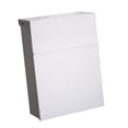 thumbnail image 1 of GROWTH TANK Wall Mount Mailbox Drop Box Post Letter with Lock Metal Postbox Vintage Key Lock White, 1 of 9