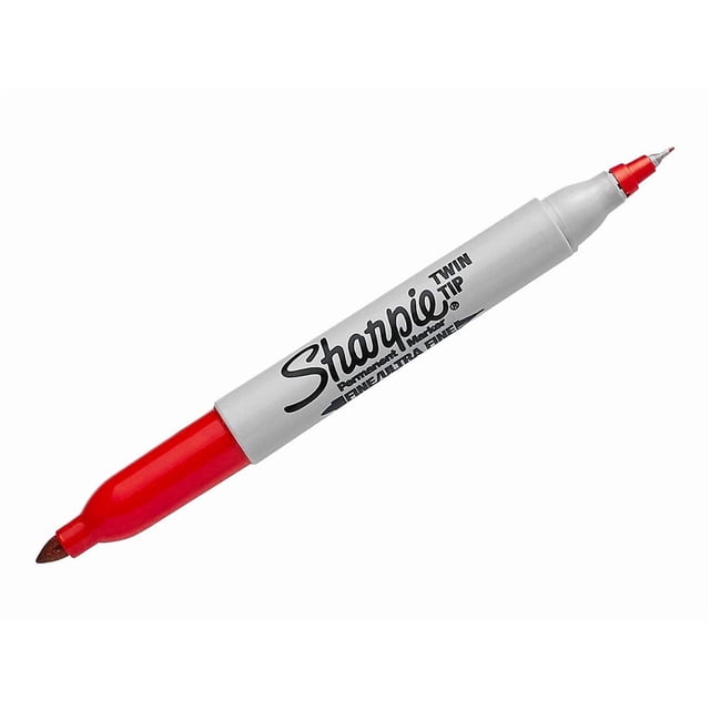 Marcador Permanente Sharpie Doble Punta Rojo 32202