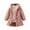 Pink, variant on SwiftWear Girls Fuzzy Fleece Jacket Casual Button Down Sherpa Overcoat Faux Fur Long Outwear with Hood 3-7 Years, Beige