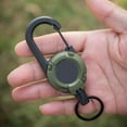 thumbnail image 2 of Outdoor Retractable Wire Rope Retractable Keychain Reel Retractable Key Chain With Steel Cable Key Ring Retractable Tool, 2 of 10