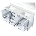 thumbnail image 7 of White 72 In. Double Bath Vanity With Quartz - 70 Mirror Included , Spacious Storage Surface, Stain-, Generous, 7 of 7