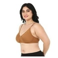 thumbnail image 4 of Stylesindia Women Plus Size Bra Full Coverage C-Cup Non Wired Pushup Soft Cup for T-Shirt Sports Garment and Daily Use ( 40, Light Brown), 4 of 6