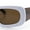 White Brown - Brown, variant on Womens Chic Mod Slick Oversized Rectangular Thick Bevel Plastic Sunglasses Tortoise - Brown