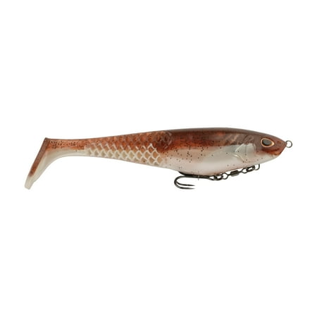 Berkley PowerBait® CullShad Fishing Bait Green Pumpkin Pearl White 6 in Soft Swimbait Equipped with Fusion19™ Hook Smart Weighting System