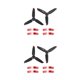 thumbnail image 2 of Sidaley Hélice de Dron portátil, hélices tipo prensa de cuadricóptero con pegatinas decorativas, repuesto ligero de avión para rojo 2piezas, 2 of 6