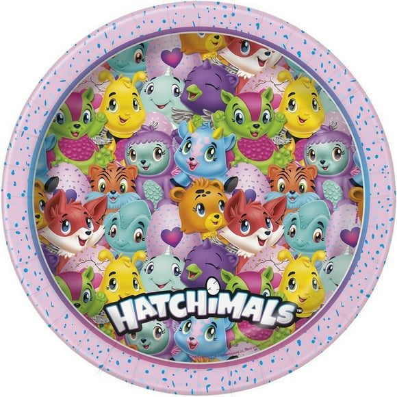 Hatchimals Paper Characters Party Plates (Pack of 8)