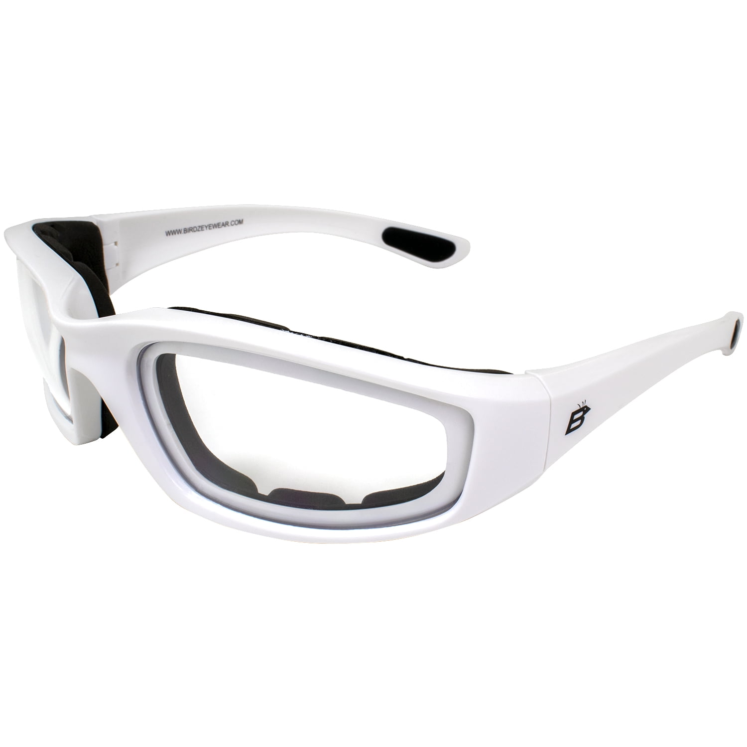 Cat 5 Polarized Boating Floating Foam Padded Riding Glasses Goggles White Frame 