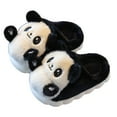 thumbnail image 3 of YLYL Fluffy Girl's Slippers Cute Cartoon Panda Plush Warm Cotton Slippers Anti Slip Home Outdoor Slippers, 3 of 9