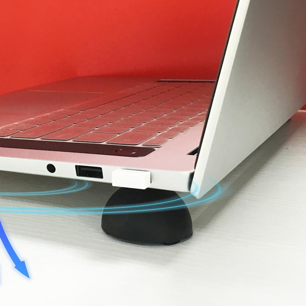 Laptop Cooling Ball Pad 4Pcs Silicone Heat Dissipation Feet Riser Stand for Notebook Computer Support and Anti-Slip Cooling Elevator