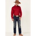 thumbnail image 2 of Roper Men's Solid Amarillo Collection Long Sleeve Western Shirt Red X-Large, 2 of 5