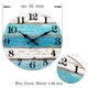 thumbnail image 4 of ZHAOCHENG Relojes de pared azules con temática de playa que funcionan con pilas, para el hogar, 10 pulgadas, 4 of 5