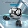 thumbnail image 3 of Auriculares inalámbricos de conducción ósea con clip y oído abierto, con ANC, 60 horas de autonomía, resistencia al agua IPX4, ultraligeros, carga rápida por USB-C y modo de juego de baja latencia, 3 of 8