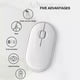 thumbnail image 3 of Silent Mouse M350 Bluetooth Dual -mold Wireless Office Mouse 2.4G+Bluetooth Dual -mode Laptop High Precision Battery Mouse, 3 of 5