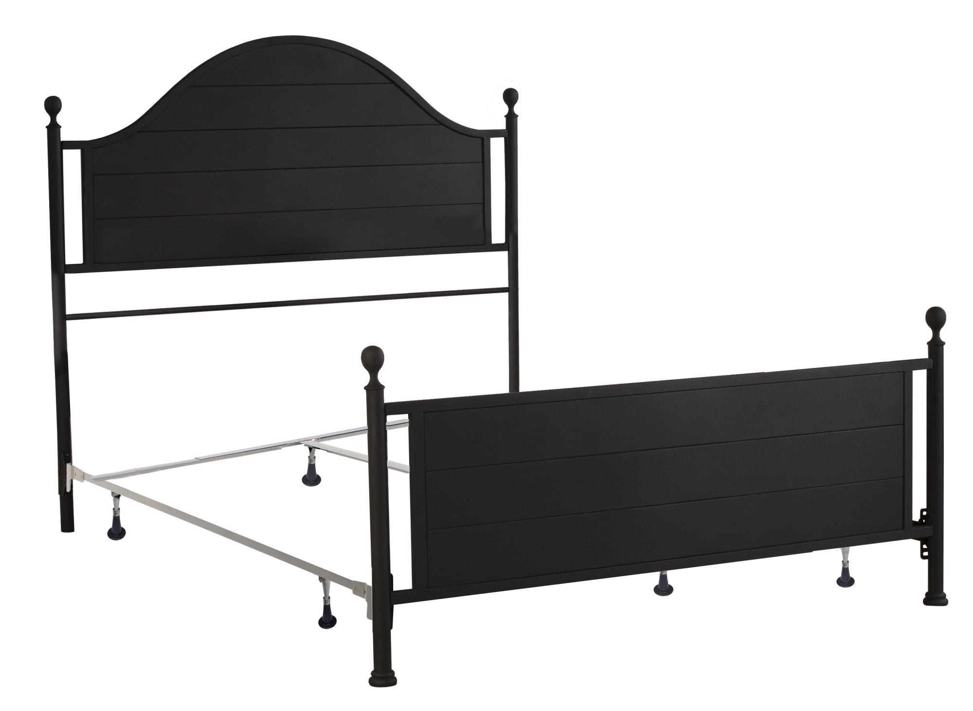 Hillsdale Furniture Cumberland King Metal Bed, Textured Black