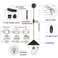 thumbnail image 2 of JLOWCO Adjustable Height Track Lighting Hanging Pendant Light H Type Kitchen Pendant Lighting Over Island 3 Pack White Island Pendant Lights for Kitchen (LED Bulb Include), 2 of 7