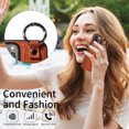 thumbnail image 5 of iPhone 12 Case ,Card Slots Leather Wrist Strap Phone Cover for iPhone 12, 5 of 5