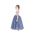 thumbnail image 4 of Girls Dress Blue Lace Tulle Hollow Back Halter Dance Princess Formal 5 Years, 4 of 6