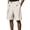 White, variant on Uwinwear Men's Baggy Wide Leg Casual Shorts Pleated Dress Business Elastic Waist Summer Lightweight Shorts with Pockets