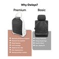 thumbnail image 5 of Owleys Kick Mat Back Seat Protector, Car Seat Cover for Kids, Eco-Leather, Black 1pc, 5 of 11