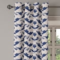 thumbnail image 3 of Ambesonne Abstract Grommet Curtain, Art Fashion Hipster Motifs, 50"x72", Night Blue and Pearl, 3 of 5