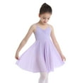thumbnail image 2 of Kaerm Girls' Crisscross Back Straps Camisole Leotard Ballet Dance Dress Ballerina Dance Dress Lavender 10-12, 2 of 7