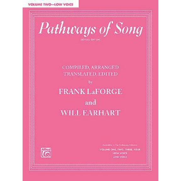 Pre-Owned Pathways of Song, Vol 2: Low Voice, Book & Online Audio (Paperback) 0739058312 9780739058312