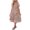 Floral, variant on Women's Floral Flounce Sleeve Round Neck Midi Dress with Soft Viscose % Fabric for Chic Everyday Wear for a neat fit