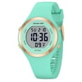 thumbnail image 3 of GOLDEN HOUR Waterproof Sport Women's Digital Chronograph Silicone Strap Watch, 3 of 9