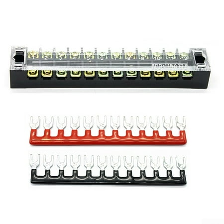 1*dual Row Terminal Block+2*Covered Electric Barrier Screw Strip 600V ...