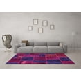 thumbnail image 3 of Ahgly Company Indoor Round Patchwork Pink Transitional Area Rugs, 8' Round, 3 of 4